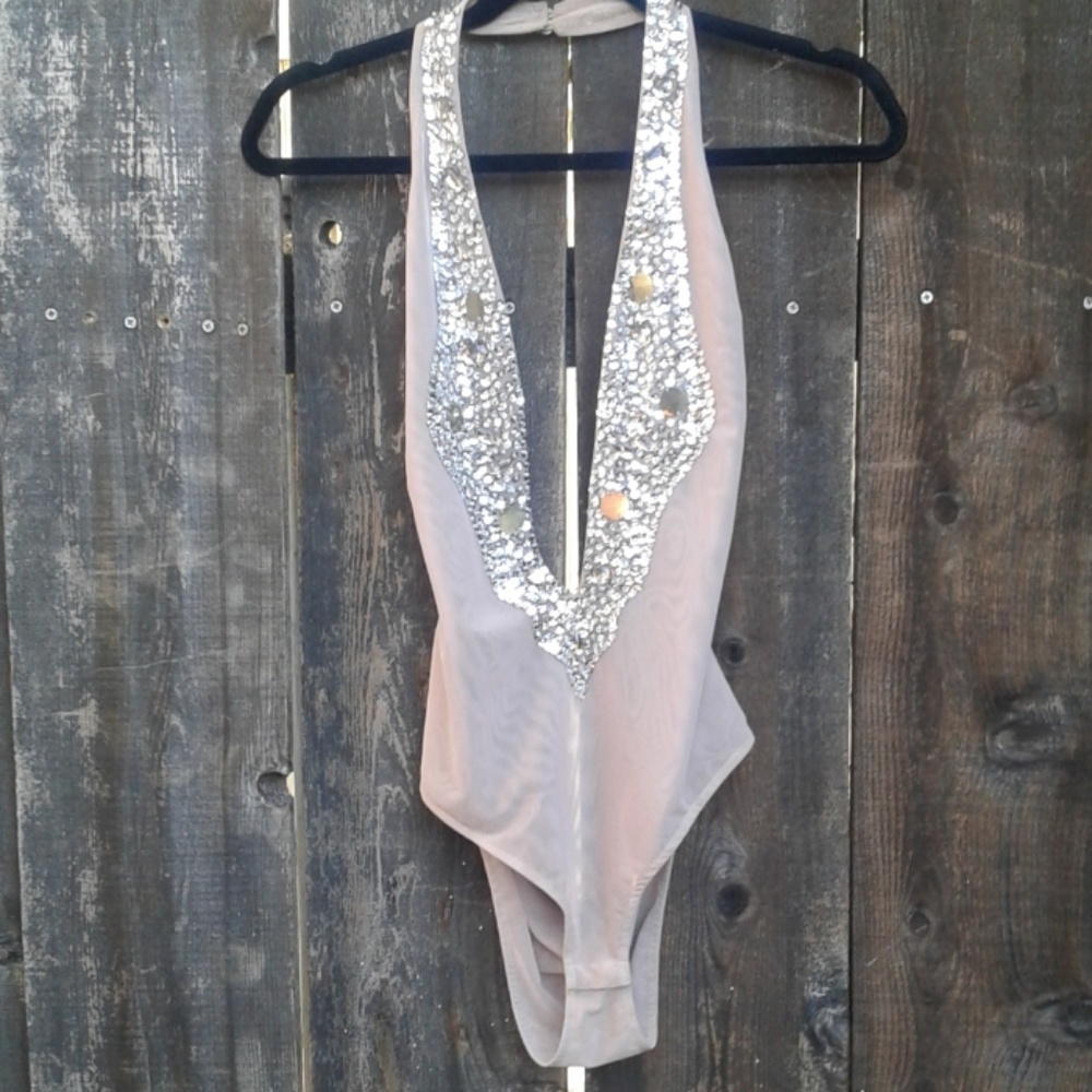 Bedazzled style bodysuit
